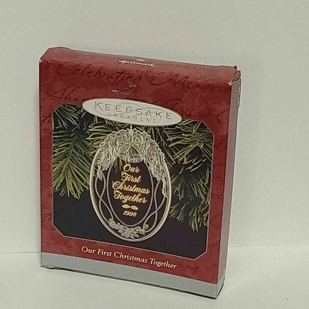 Hallmark 1998 Our First Christmas Together‎ Keepsake Ornament Acrylic QX3193